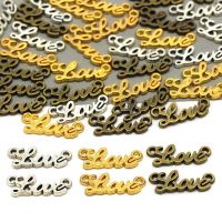 50pcs Love Handmade Labels Gold Silver Bronze Metal Tags for Clothes Hand Made Label DIY Hats Garment Accessories 20*7MM Stickers Labels