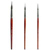 ✓♠◄ สำหรับภาพวาดศิลปิน High Liner Squirrel Quality 343liner Hair Brush Long Mix Watercolor Paint 3pc/set