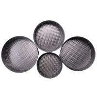 4Pcs/Set Cake Pan for Baking Removable Bottom Non-Stick Springform Cheesecake Pan Leakproof Round Cake Mold Cake Pan Set