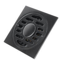 Concealed Floor Drain Set Deodorant Shower Drain Part for Bathroom Kitchen Black