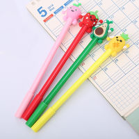 36Pcs Novelty Cute Pens Funny Avocado Peach Pineapple Kawaii Gel Pen Blue Girl Stationery Back to School Stuff Thing Ballpoint