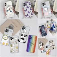 Philander SHOP เคส Y61สำหรับ Huawei Nova,เคสโทรศัพท์ลายแมวสีรุ้งซิลิโคนใสนุ่มลายผีเสื้อ TPU สำหรับ Huawei Nova Y61 6.52เคส Funda