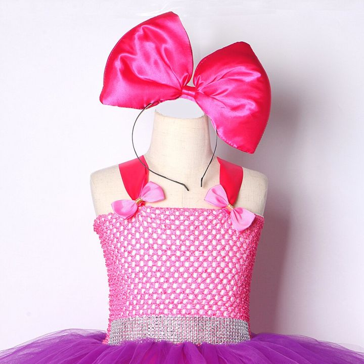 3-layers-fluffy-lol-surprise-dress-up-costume-for-little-girls-princess-cosplay-dresses-with-big-bow-headband-kids-girl-clothes