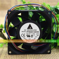 New Cooling Fan Original For Delta PFB0812DHE 8038 8CM 12V 3.3A Server PWM Temperature Control Large Air Volume Fan