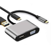 【cw】 4 In 1 Type C to Compatible USB 3.0 Hub for MacBook S20 Dex P30 Dock 10 TV 【hot】