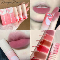 DragonRanee Pink Deer Rose Nude Color Lip Mud Matte Velvet ไม่จางหายลิปเคลือบลิปสติกให้ความชุ่มชื้น