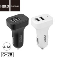 HOLO C-28 หัวชาร์จในรถ 2port USB kingkong Car Charger 3.1A FAST อุปกรณ์ชาร์จในรถยนต์