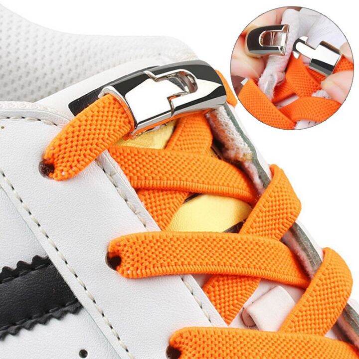 New Cross Buckle Elastic Shoelaces Lazy No Tie Shoelace for Sneakers