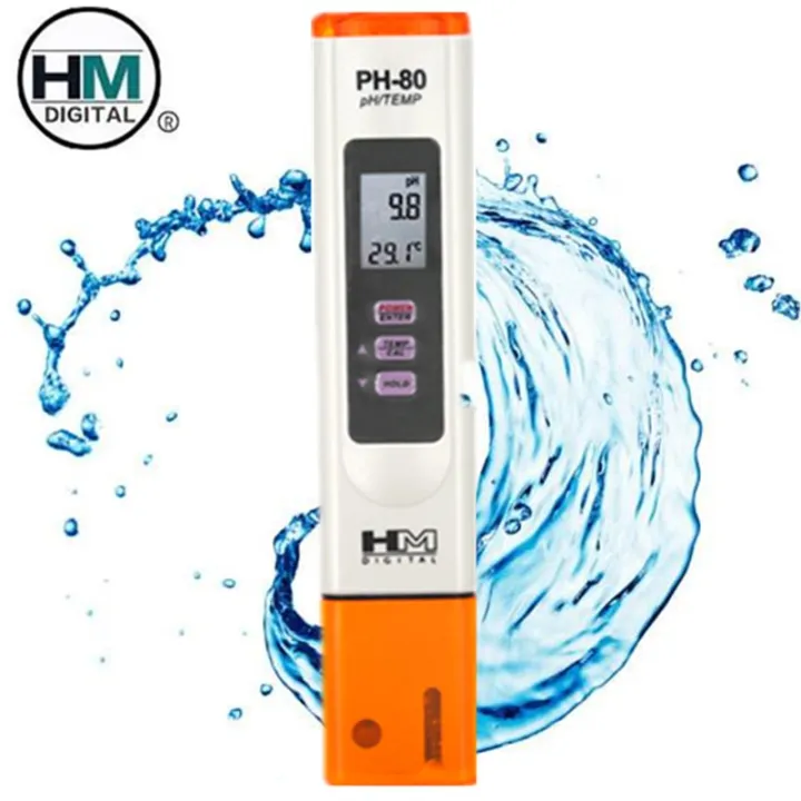 HM Digital PH-80 pH /Temp HydroTester with One-touch automatic digital ...