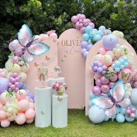 【hot】♨♟❆ 171/152pcs Balloons Garland Arch Pink Birthday Globos Baby Shower Wedding