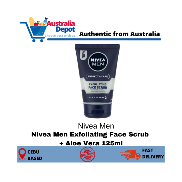 Nivea Men Protect And Care Exfoliating Face Scrub Aloe Vera 125ml Lazada Ph