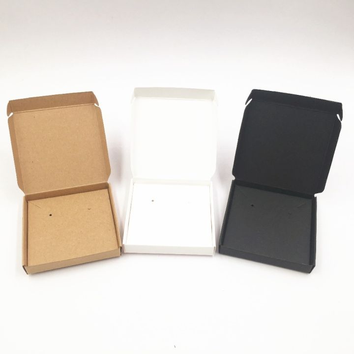 กล่องกระดาษสำหรับใส่เครื่องประดับ50ชุดสำหรับจี้-ต่างหู-สร้อยคอกล่องใส่ของขวัญชุดเครื่องประดับงานแต่งงาน6-6-1ซม