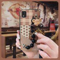 Simplicity Skin feel silicone Phone Case For Nokia C2 2nd Edition high-grade Bear bracelet Nordic style Back Cover cute