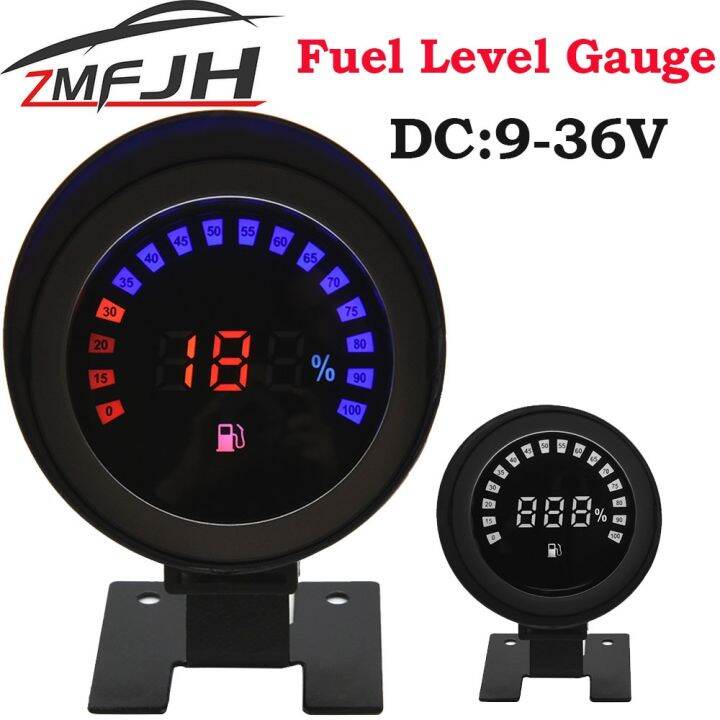 1K 10Komh Fuel Level Gauge Digital Auto Car Fuel Level Meter with Red