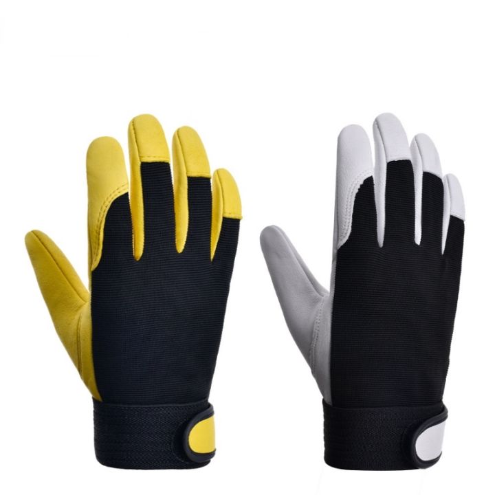 1pair-leather-gloves-wear-resistant-driving-working-repair-safe-men-clothing-accessories