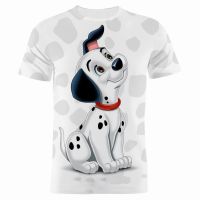 New Disney One Hundred And One Dalmatians T-Shirts Cartoon Anime Dog 3D Print Men Women Fashion T Shirt Kids Tees Tops Clothing