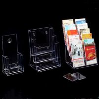 2Pcs Acrylic Multi-Layer Catalog Display Stand Rack A4/a5 Desktop Wall-Mounted Information Rack Acrylic Brochure Single-Page New