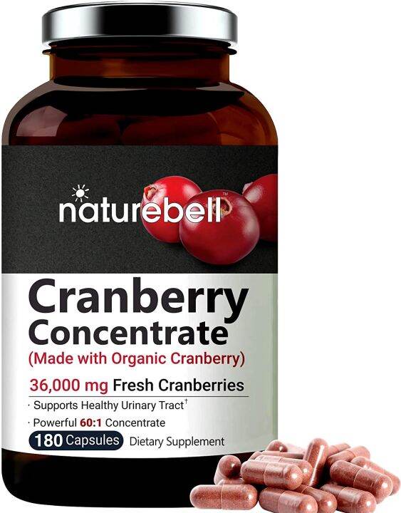 Maximum Strength Cranberry Pills, Made with Organic Cranberry Extract ...