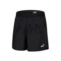 Asics กางเกงวิ่งผู้ชาย Road 5in Short | Performance Black ( 2011C614-001 )