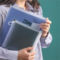 BEISHANG กระเป๋าเก็บเอกสาร,กระเป๋าเครื่องเขียนในโรงเรียน A4 B5 A5 A6มีซิปซองใส่เอกสารสำนักงานแฟ้มโรงเรียนกระเป๋าเย็บกระเป๋าเอกสาร
