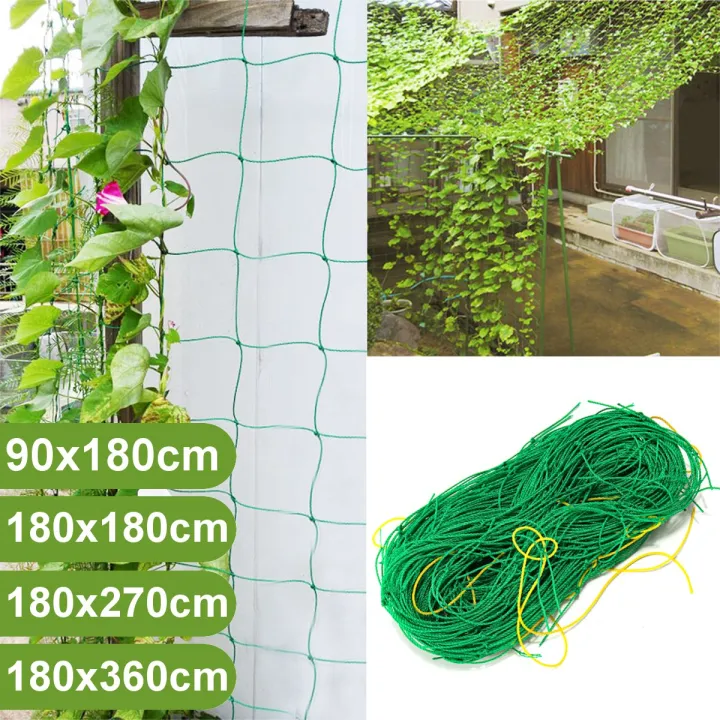 4 Sizes Garden Green Nylon Trellises Nets Plant Climbing Support Grow