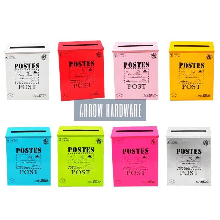 Waterproof Outdoor Metal Post Box Letter Mailbox Wall Mounted Mail Box
