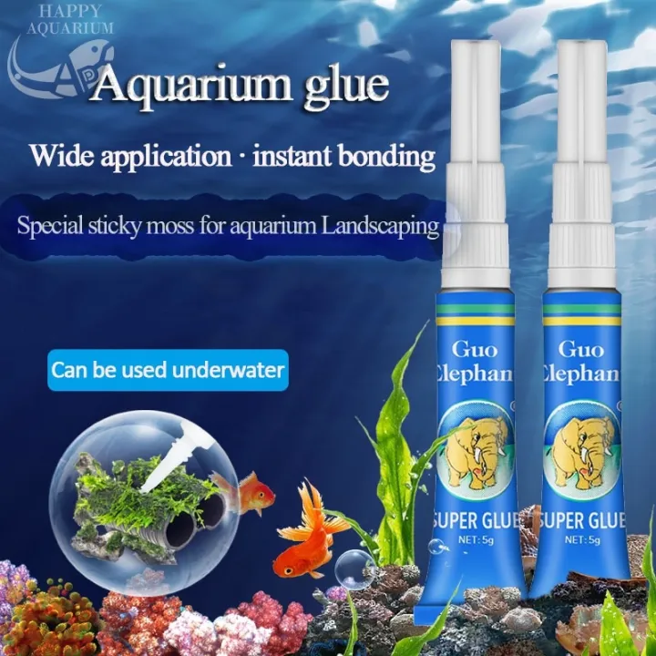 Aquarium Glue 5g for Aquascape Plants Stones Woods Fish Tank