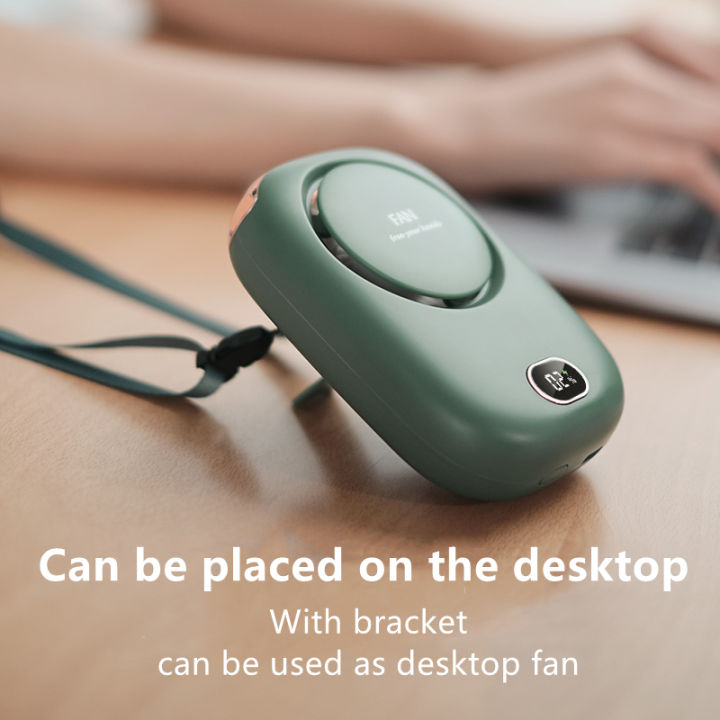 fortune-fashion-lazy-neck-fan-usb-charging-mini-portable-pocket-hanging-leafless-fan-desktop-rechargeable-fan