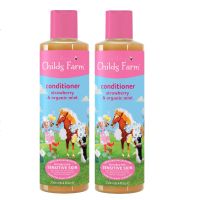 แพ็คคู่ ชายด์ ฟาร์ม ครีมนวดผม 250 มล. (Childs Farm conditioner, strawberry &amp; organic mint 250ml)