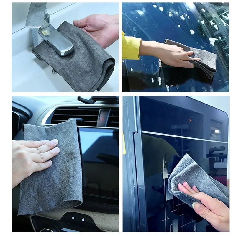 Thickened Magic Cleaning Glass Cloth Streak Free Reusable Microfiber Cleaning  Cloth All-Purpose Towels for Windows Glass