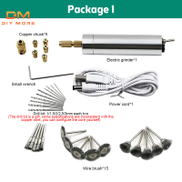 Diymore Electrric Air Die Grinder Micro Mini Collet Grinder ชุดเครื่องมือพร้อมอุปกรณ์เสริมสำหรับการกัดขัดแกะสลักและเจาะ