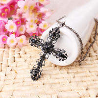 2021Cross Pendant Necklace Goth Jewelry Long Necklaces For Women Best Friends Collier Croix Gothique Bayan Kolye Collane E Ciondoli