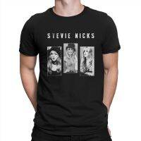 Camisetas de tres imágenes Legend para hombre, ropa Vintage de algodón puro, de manga corta, para cantante y escritor de música Pop, Stevie Nicks