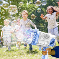 36หลุม Gatling Bubble Machine สำหรับเด็ก Bubble Blower สำหรับเด็ก Automatic Bubble Soap Bubble Maker ของเล่น Boys