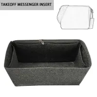 Bluana TAKEOFF MESSENGER จัดระเบียบ และดันทรงกระเป๋า กระเป๋าผ้าสักหลาด สําหรับใส่จัดเก็บของ D098 【BYUE】