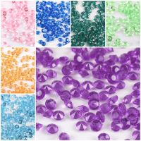 1000pcs Clear Acrylic Diamond For Wedding Party Decoration Confetti Table Scatter Beads