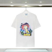 Hip Hop Space Horse ยานอวกาศ3D การพิมพ์ดิจิตอลสีขาว CASABLANCA T เสื้อสำหรับชายหญิง Oversize Tees Top