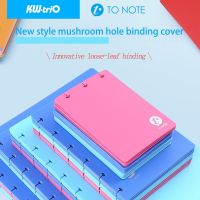 KW-triO A4/B5 Colour Notebook Cover Loose-leaf Binding Notebook Cover PP Binder Notepad Shell Mushroom Hole DIY Planner Supplies Note Books Pads