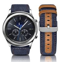 ☋♠ 22mm 20mm Nylon สายหนังสำหรับ Samsung Galaxy Watch 5/4/3 Gear S3 Huawei Watch 3/GT 2 Amazfit GTR/GTS สร้อยข้อมือไนล่อน Correa