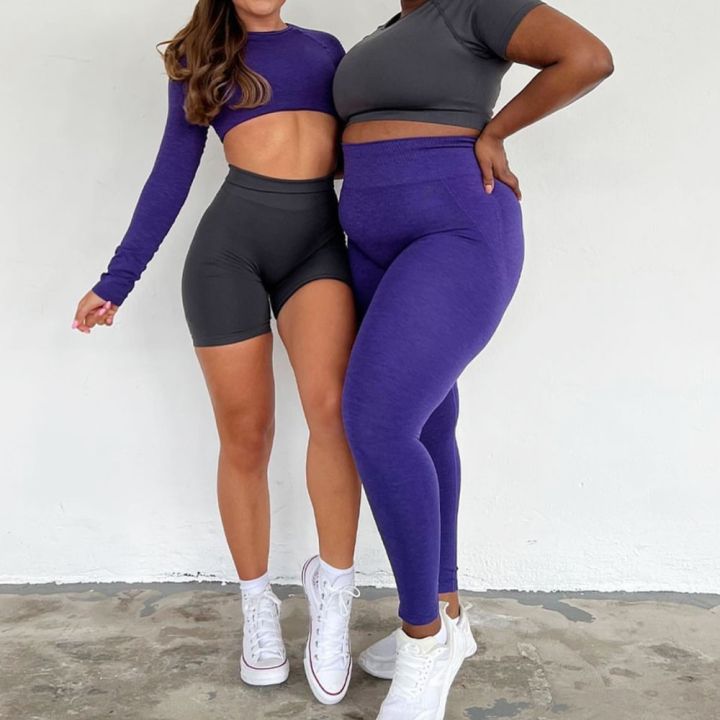 กางเกงเลกกิ้งไร้รอยต่อที่ง่ายดายผู้หญิง-scrunch-butt-legging-workout-gym-tights-push-up-booty-legging-เอวสูงกางเกงโยคะฟิตเนส