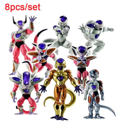 Action FiguresZZOOI 8pcs/set Anime Dragon Ball Figures Mecha Frieza Figurine King Cold Freezer  Action Figure PVC Model Toy Desk Ornament for Gifts Action Figures