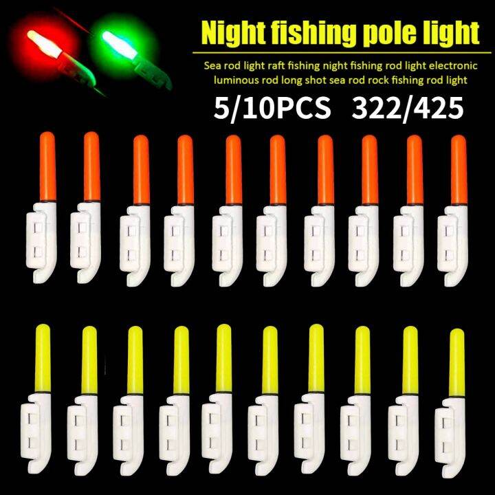 yf-5-10pcs-plastic-fishing-rod-stick-battery-removable-float-tackle-night