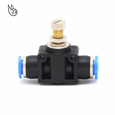 QDLJ-Throttle Valve Sa 4-12mm Air Flow Speed Control Valve Tube Water Hose Pneumatic Push In Fittings