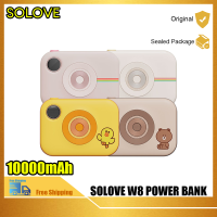 SOLOVE แบตสำรองไร้สายแบบบางเฉียบขนาดกะทัดรัดพกพาได้ด้วยความจุขนาดใหญ่10000มิลลิแอมป์ชั่วโมงเหมาะสำหรับ Apple Xiaomi 12/13/Huawei เครื่องชาร์จเร็วแบบสองทางมือถือแบตสำรองกับจอแสดงผลดิจิตอล