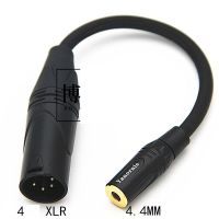 HIFI Male 4 Pin XLR Balance to 3.5mm 2.5mm 6.35mm 4.4mm Female Audio Cable DAC Stage 4 Core XLR Headphone Adapter Cable