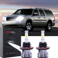 หลอดไฟหน้า Led สูงต่ํา สําหรับ GMC Yukon 2007-14- 2 ชิ้น รับประกัน 10 เดือน