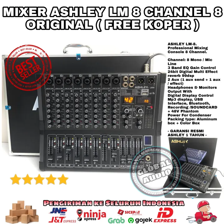 Mixer ashley 8 channel murah