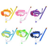 【YF】∋☄  Children Snorkel Set Scubas Snorkeling Masks Goggles Glasses with Dry Snorkels Tube Diving Kits