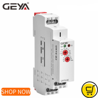 GEYA GRT8-B Delay Off Timer รีเลย์16A AC230V หรือ Ac DC12-240V Din Rail 12V Time Delay Relay