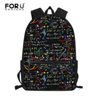 FORUDESIGNS School bags for Teenage Girls Math Print Backpack Schoolbag Women Casual Daily Backpack Teen Student Bookbag